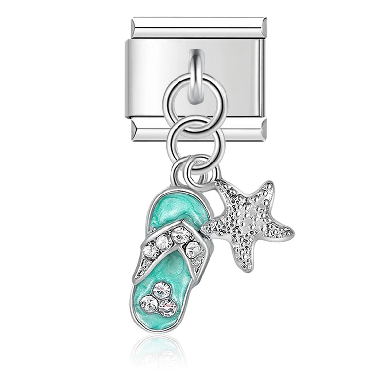 Pingente Chinelo e Estrela