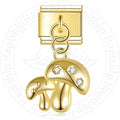 Pingente Cogumelo Dourado