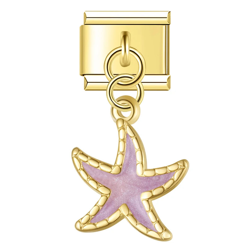 Pingente Estrela do Mar Lilás NONNA