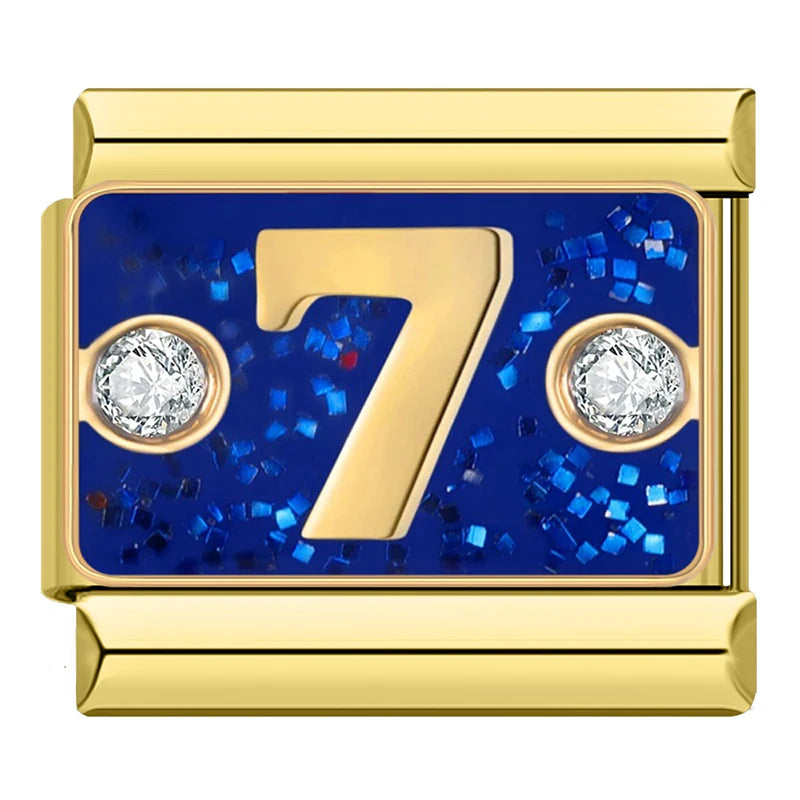 Charm Número 7 Cravejado