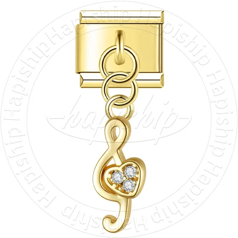 Pingente Clave de Sol Dourado