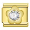 Charm Flor com Brilhante