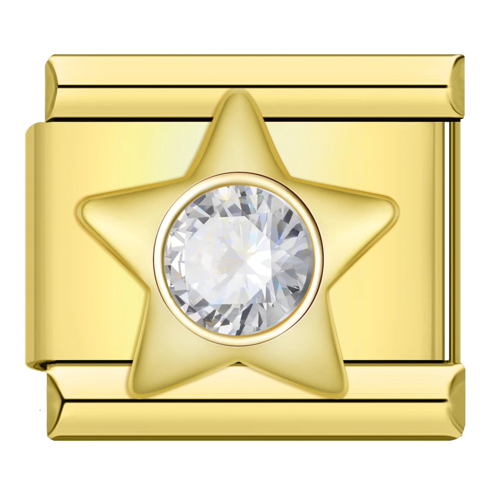 Charm Estrela com Brilhante