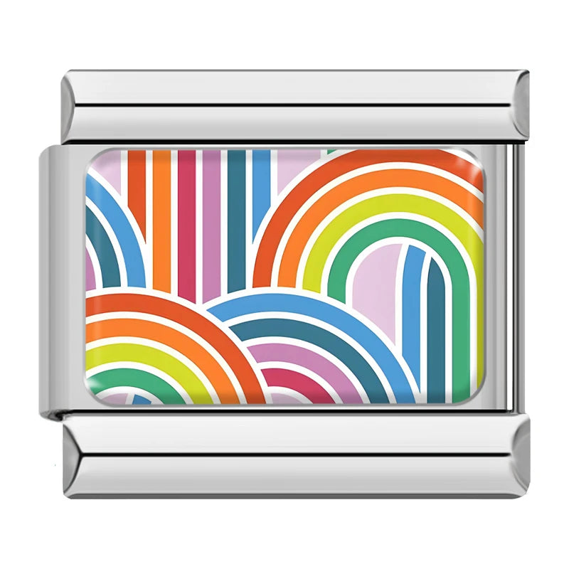 Charm Arco-íris Colorido NONNA