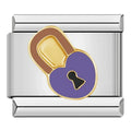 Charm Cadeado Roxo