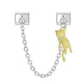 Charm Corrente com Gatinho Amarelo