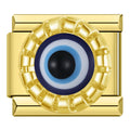 Charm Olho Grego Rendado Azul
