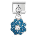 Pingente Flor Azul NONNA